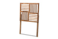 Baxton Studio Adler Modern and Contemporary Transitional Ash Walnut Finished Wood Twin Size Headboard