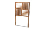 Baxton Studio Adler Modern and Contemporary Transitional Ash Walnut Finished Wood Twin Size Headboard