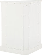 Crosley Furniture Shoreline Stackable Corner Pantry Storage Cabinet with Shelves, Kitchen, Dining, Laundry, White
