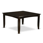 East West Furniture PFLY5-CAP-W 5 Piece Dining Set Includes a Square Dining Room Table with Butterfly Leaf and 4 Kitchen Chairs, 54x54 Inch, Cappuccino
