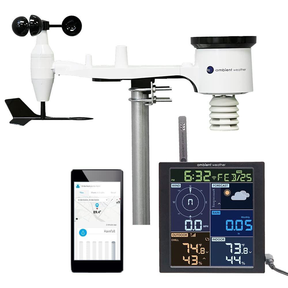 Ambient Weather Ws-1965 Wifi Weather Station W/Remote Monitoring And Ambient Weather Network Access