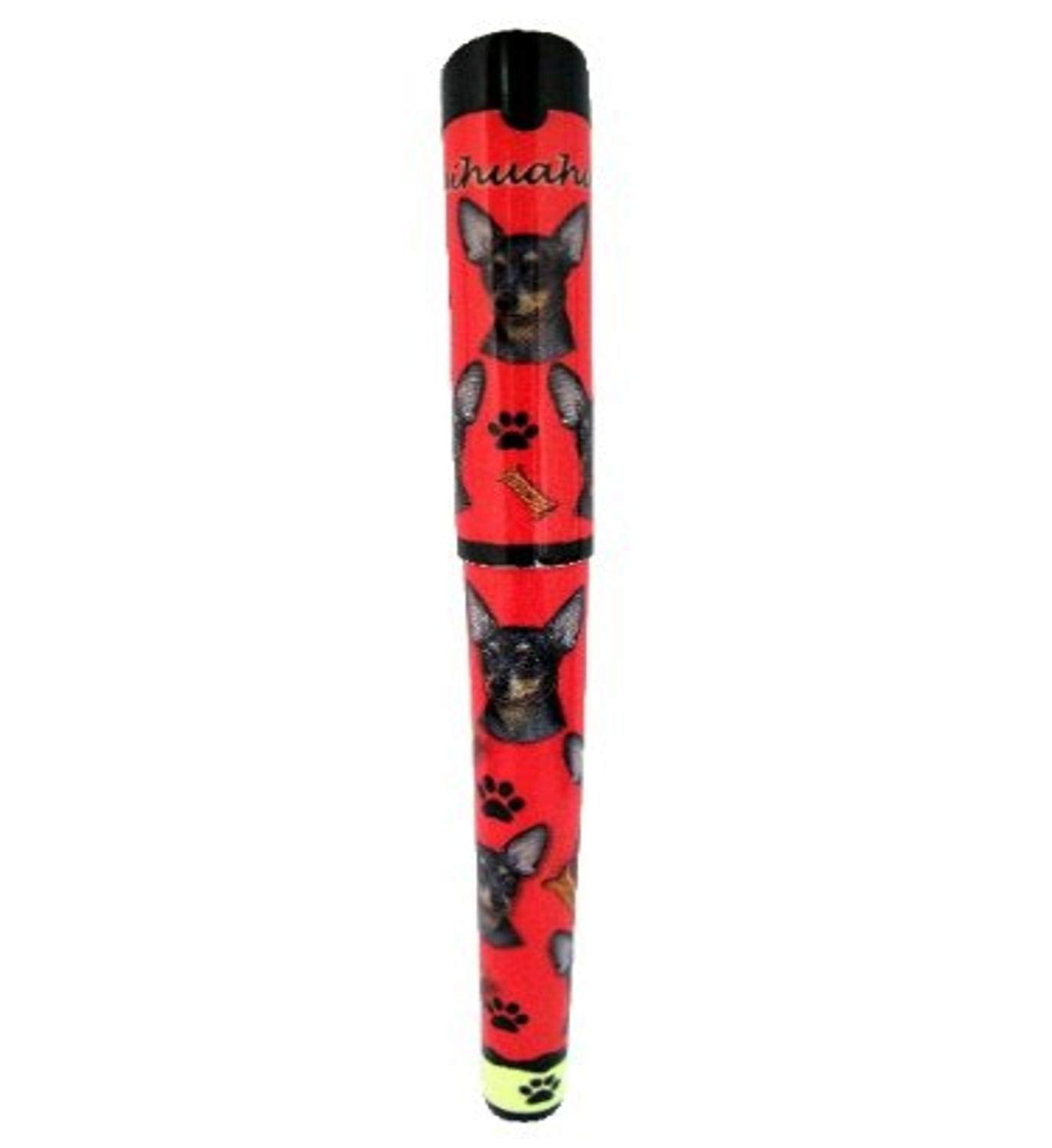 E&S Pets Black Chihuahua Pen Easy Glide Gel Pen, Refillable With A Perfect Grip, Great For Everyday Use, Perfect Black Chihuahua