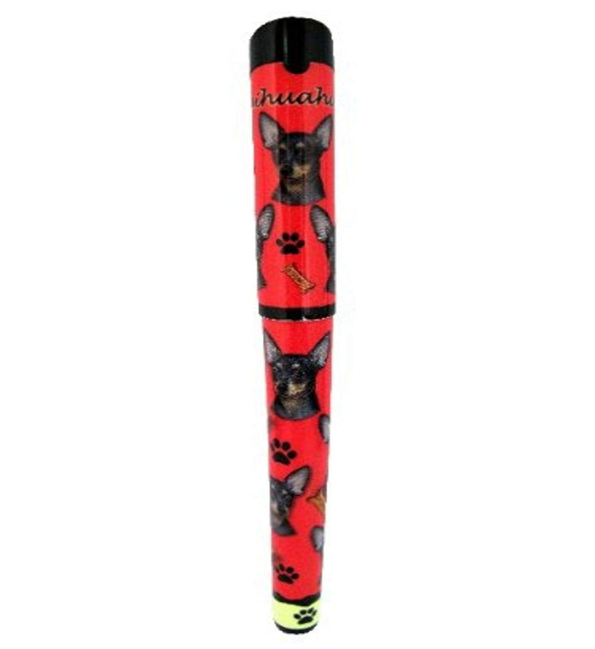 E&S Pets Black Chihuahua Pen Easy Glide Gel Pen, Refillable With A Perfect Grip, Great For Everyday Use, Perfect Black Chihuahua