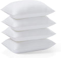 Acanva Basic Bed Pillow Soft Rest Cushion Stuffer For Sleeping, Standard, White 4 Count