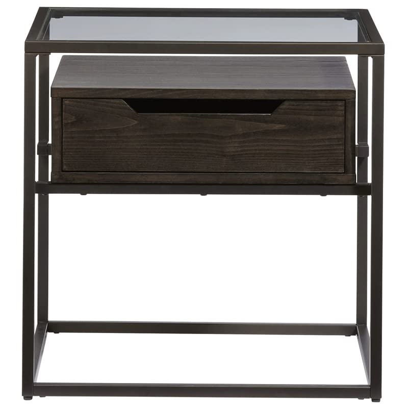 Progressive Furniture Presidio End Table, Brown