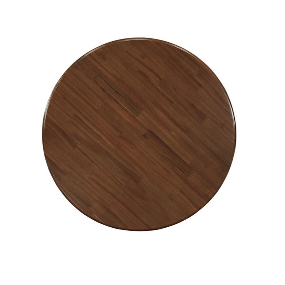 East West Furniture Ant-Awa-Tp Antique Modern Kitchen Table - A Round Dining Table Top With Pedestal Base, 36X36 Inch, Walnut
