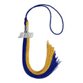 Endea Graduation Double Color Tassel with Silver Date Drop (Royal Blue/Bright Gold, 2020)