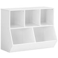 HOOBRO Kids Bookshelf  39.4 L Toy Storage Cabinet, Bookcase Footboard, Cubby Shelf, Fit for Childrens Room, Playroom, Hallway