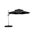 Purple Leaf 10 Feet Patio Umbrella Outdoor Round Umbrella Large Cantilever Umbrella Windproof Offset Umbrella Heavy Duty Sun Umb