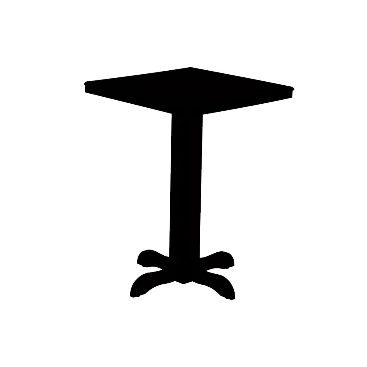 Ram Gameroom Square Pub Table - Slate