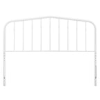Modway Lennon Modern Farmhouse Metal King Headboard In White