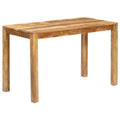 vidaXL Dining Table Brown 23.62 x 47.24 x 29.92 in Solid Mango Wood