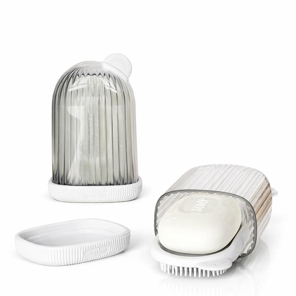 Megharsh Travel Soap Holder  Portable Soap Dish for Home, Outdoor Hiking, and Camping  Compact and Durable Plastic Travel Soap