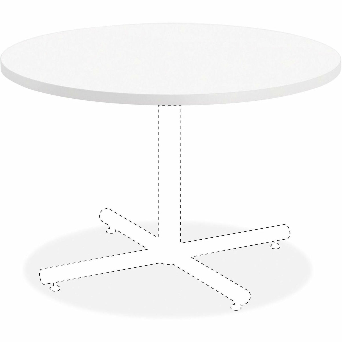 Lorell Hospitality White Laminate Round Tabletop