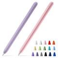 Lingxiu 2 Pack Silicone Case Cover Compatible With Apple Pencil 2Nd Generation, Slim Lightweight Pencil Case Skin Sleeve Accesso