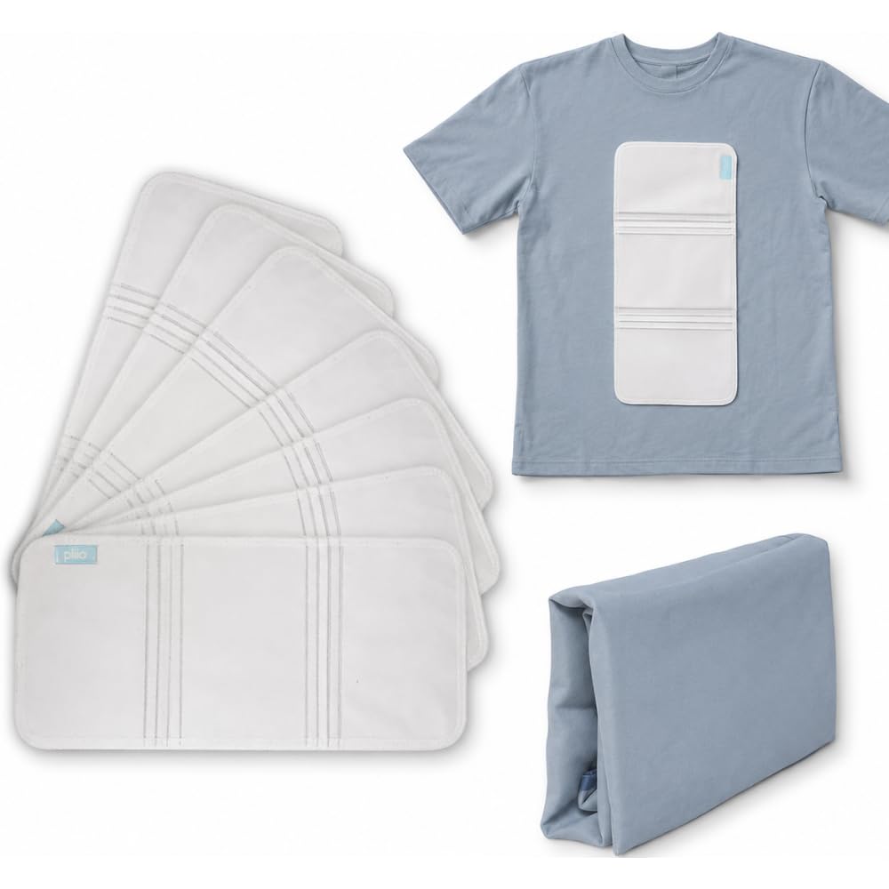 PLIIO 7Pack Medium Filers Foldable Clothes Organizer Durable TShirt Folder