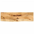 vidaXL Table Top 43.3inchx11.8inchx1.5inch Live Edge Solid Wood Rough Mango