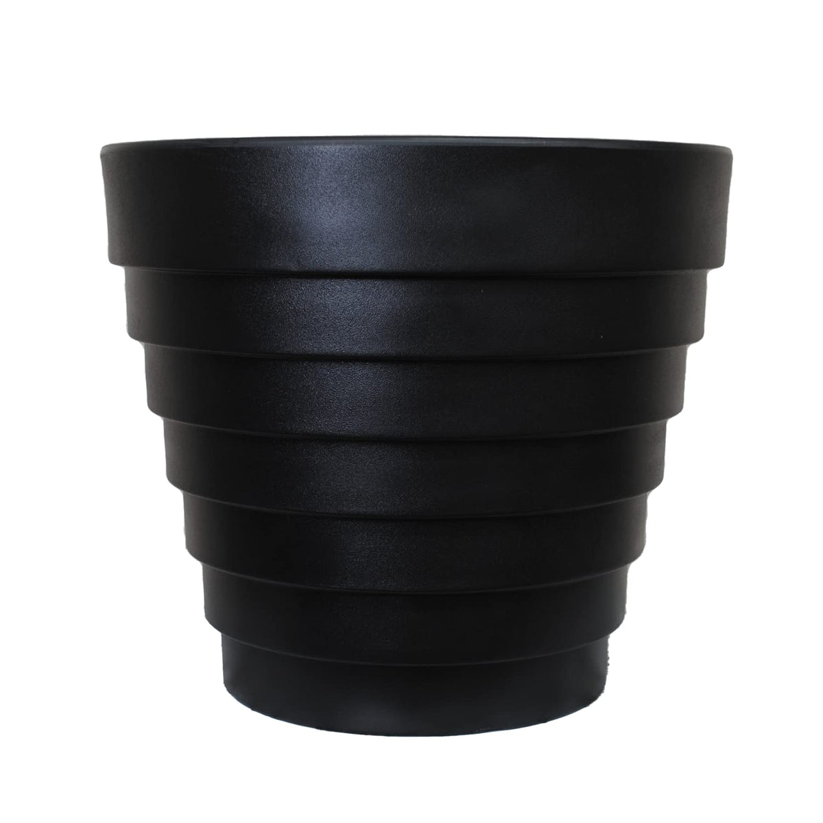 Tusco Products Variegated Planter, 30-Inch, Black
