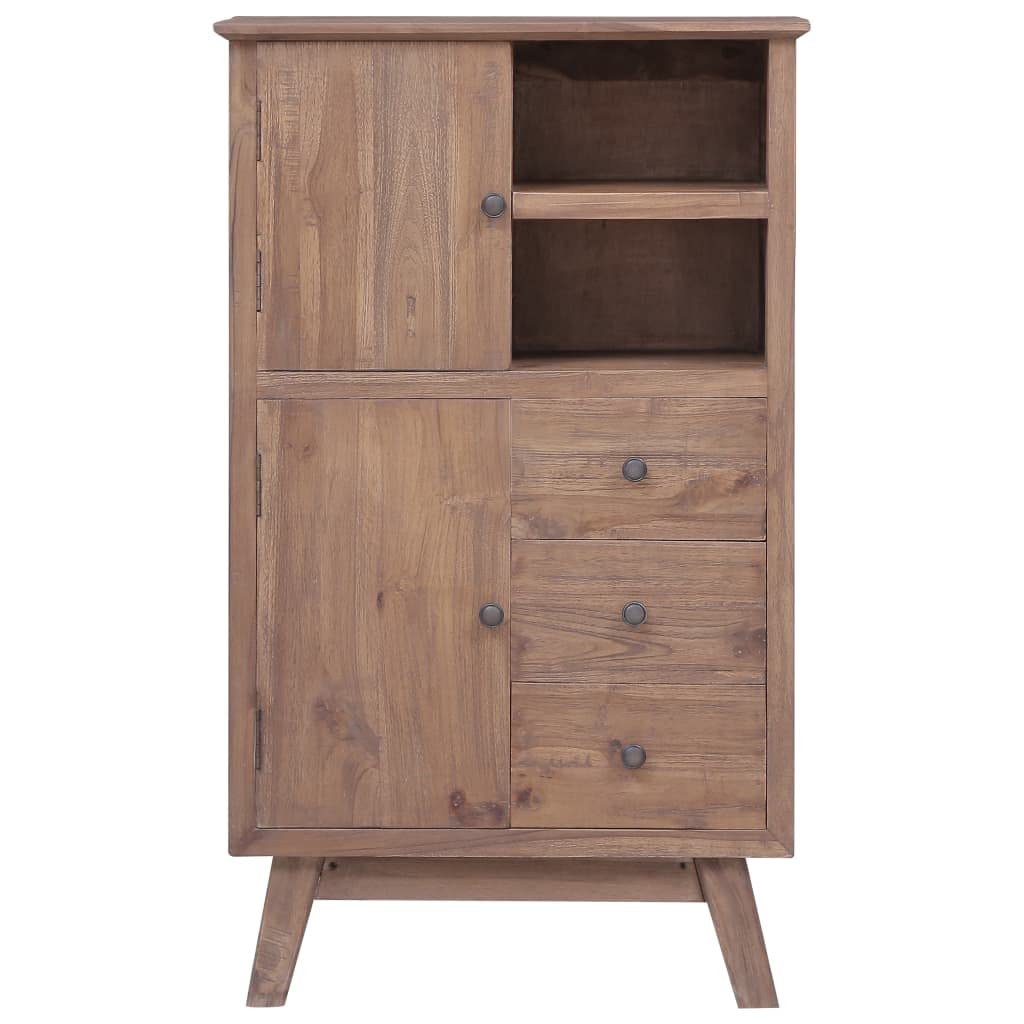 Vidaxl Highboard 23.6''X11.8''X39.4'' Solid Teak Wood