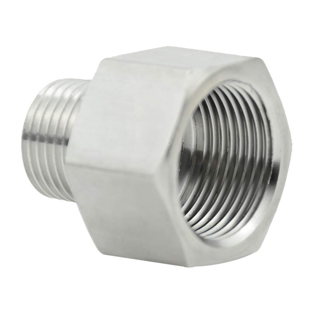 Beduan Garden Hose Adapter, 3/4' Ght Female X 1/2' Npt Male Connector,Ght To Npt Adapter Stainless Steel Garden Hose To Pipe F