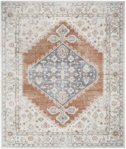 HomeRoots 521713 9 x 12 ft. Oriental Power Loom Distressed Rectangle Area Rug Gray