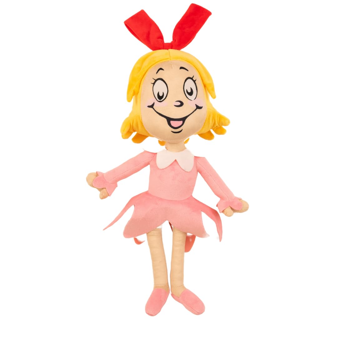 Franco Dr. Seuss The Grinch Cindy Lou Holiday & Christmas Bedding Super Soft Plush Cuddle Pillow Buddy, (Officially Licensed Pro