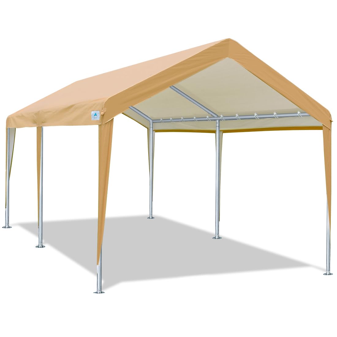 Advance Outdoor 10X20 Ft Heavy Duty Carport Potable Car Canopy Garage Party Tent Boat Shelter, Adjustable Height, With Leg Cloth