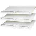 Easy Track RS1600 24-Inch Shoe Shelves, White, 3-Pack
