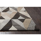 Rizzy Home Makalu 5' X 8' Geometric Gray/Natural Hand-Tufted Area Rug