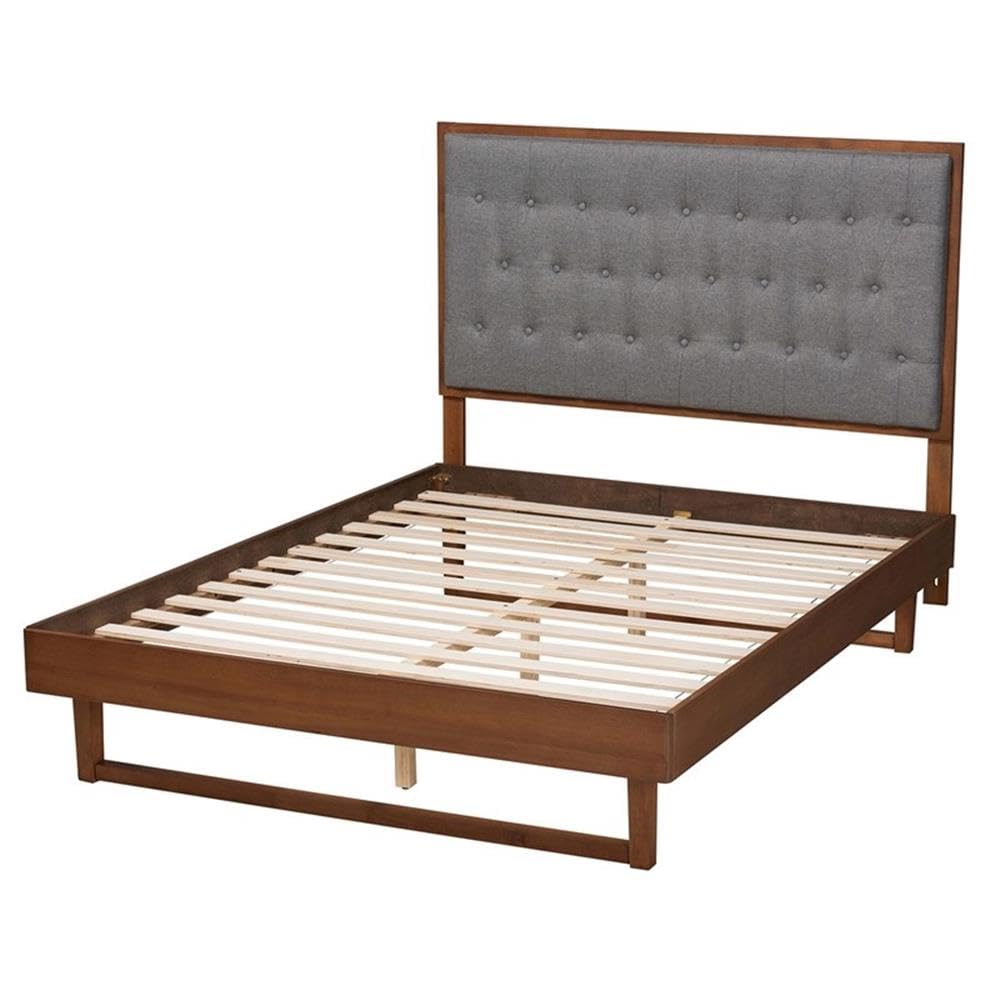 Baxton Studio Bryn King Panel Platform Bed - Thumbnail 4