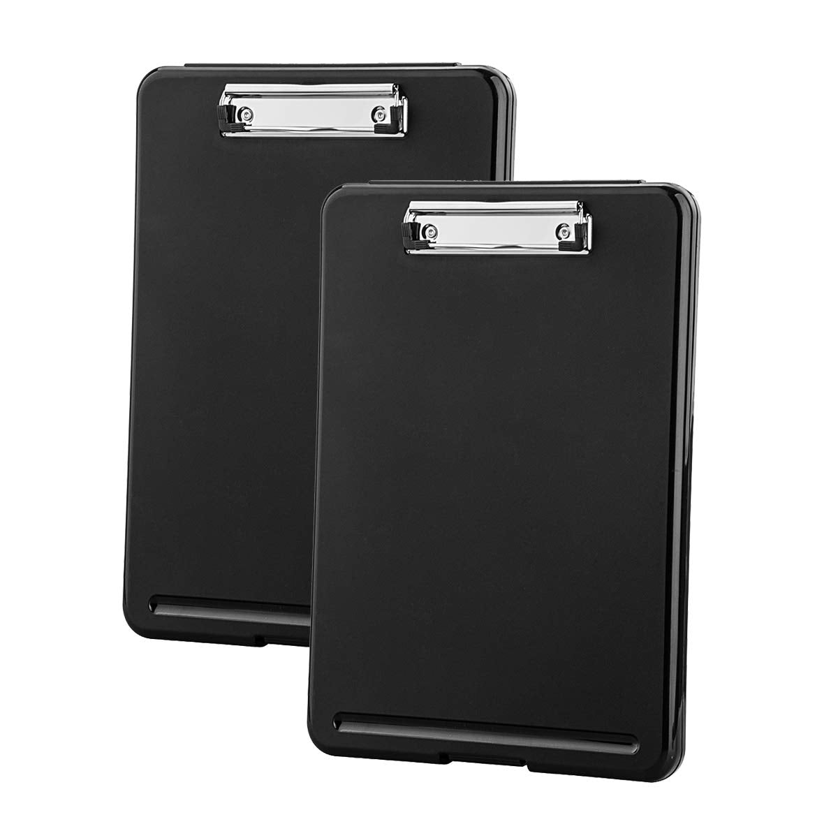 Zczn Plastic A4 Form Storage Box Case, Black Clipboard Case, Suitable For School, Utility, Industrial Office, Medical Personnel,