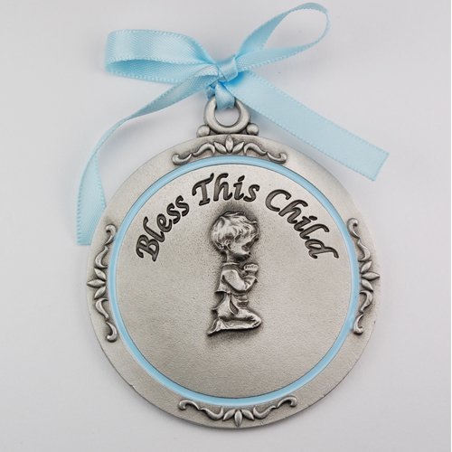 McVan Inc. Boy Crib Medal 2-3/4 Overall Length - D  cor Gift Religious PW12-B-MCVAN