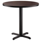 National Public Seating, Cafe Table, 36x36x30 Round "X" Base, Height 30 in, Model# CT13636XDPBTMGY