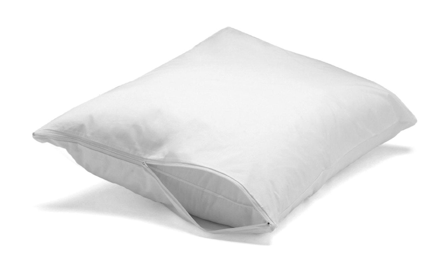 Feather/Down-Proof, 100% Cotton, Pillow Protector - Reduce Pokes With Hypoallergenic, Breathable, Machine Washable, Quiet, Soft