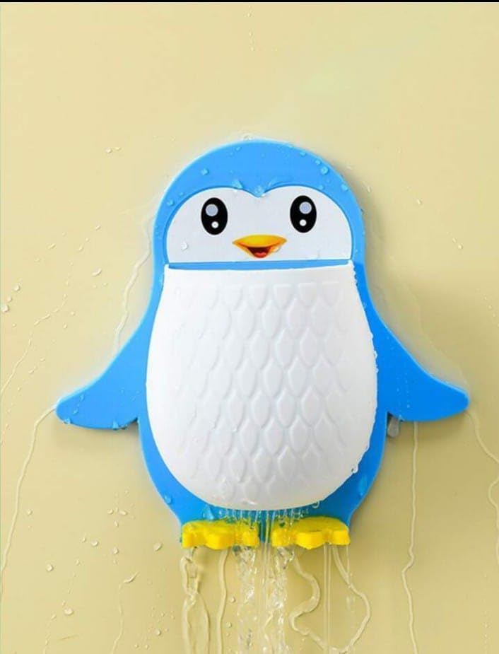 MERCEHIVE Penguin Storage Box & Bedside Wall Toothbrush Holder | Adhesive Wall Shelf with Phone Bracket | Office Wall Organizer