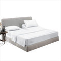 Sgi Bedding 32' Queen Split Top Flex Head Sheet Set 1800 Microfiber Threads Flex Top Sheet For Adjustable Bed 4 Pcs Sheet Set 1