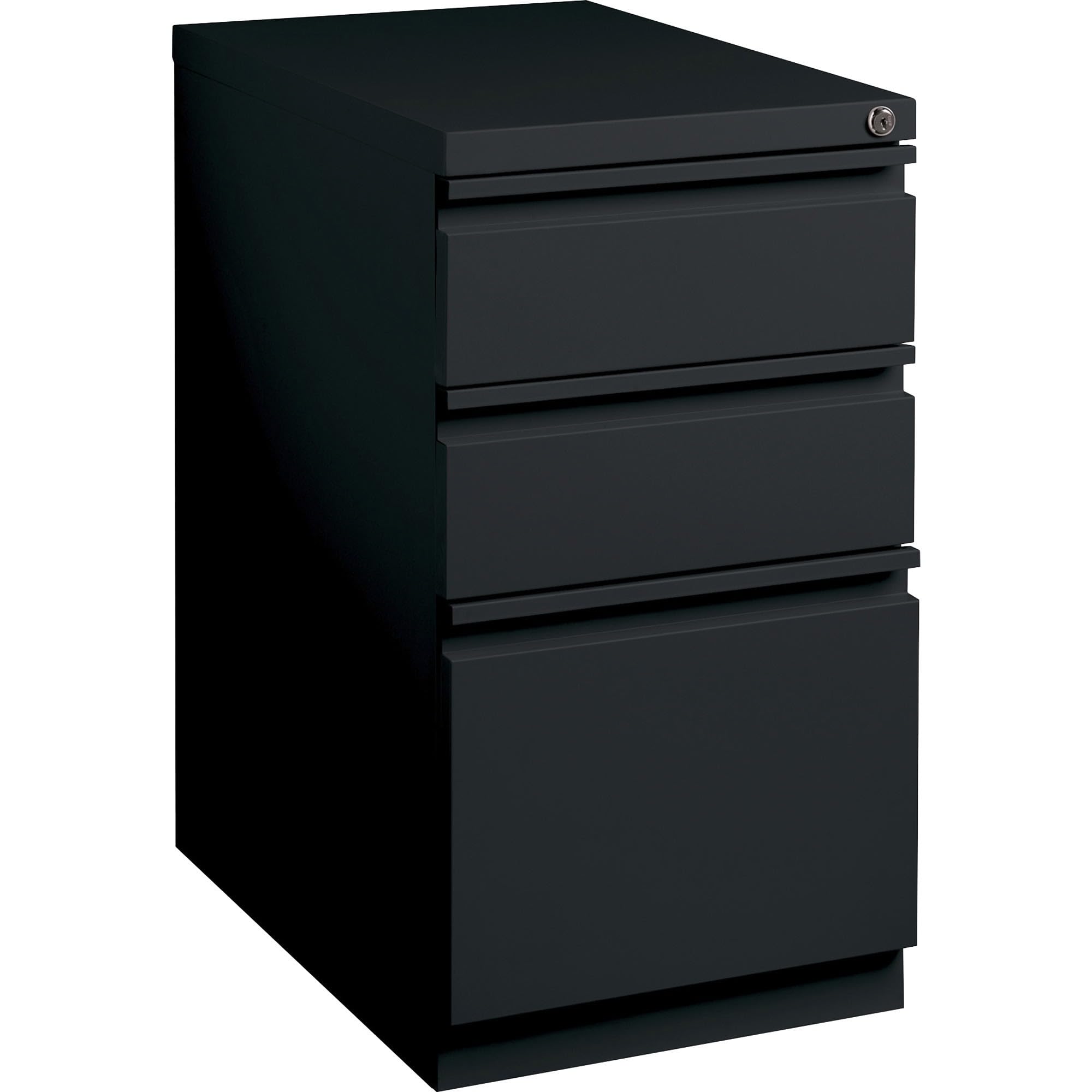 Lorell LLR49527 Mobile File Pedestal, Black