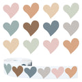 Whaline 1000Pcs Boho Heart Stickers Back To School Self Adhesive Stickers Roll 1.5 Inch Label Stickers Decal For Valentine'S Day