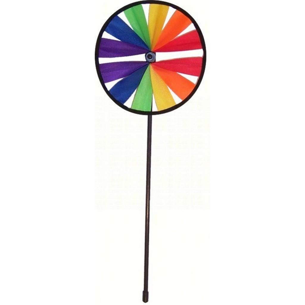 In The Breeze Rainbow Single Wheel Wind Spinner, 8 Inch