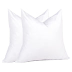 Puredown Natural Goose Feather Throw Pillow Inserts 20 X 20 (Set Of 2, White), D  Cor Pillow For Couch, Chairs, Office, Apartmen