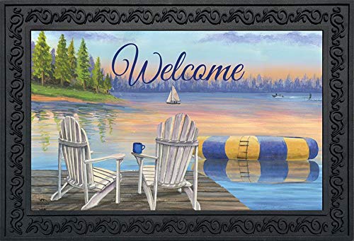 Briarwood Lane Waterfront Retreat Nautical Doormat Summer Welcome Indoor Outdoor 30' X 18'