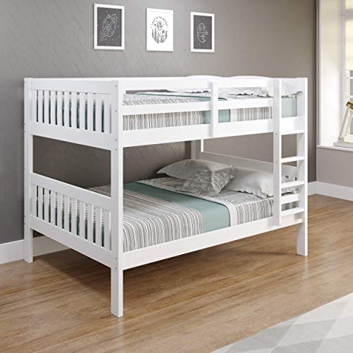 Donco Kids Austin Mission Full Over Full White Bunkbed
