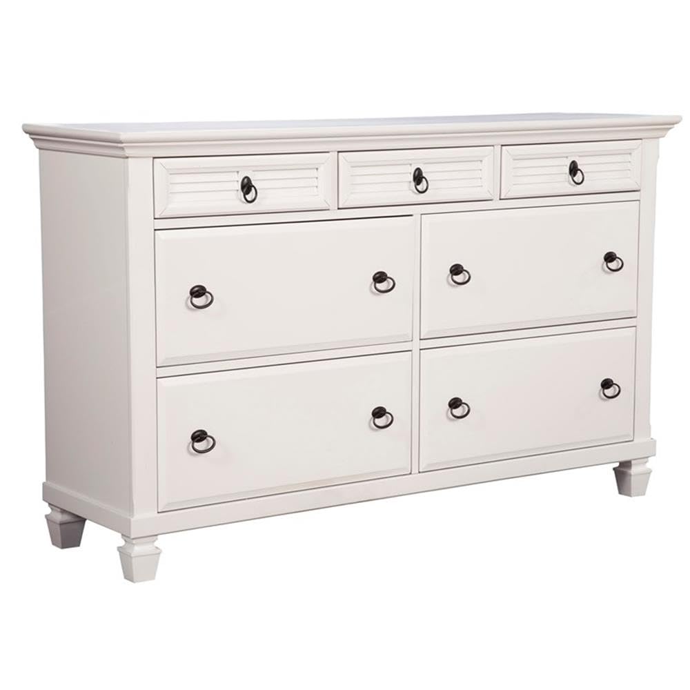 Alpine Furniture Winchester Dresser, White