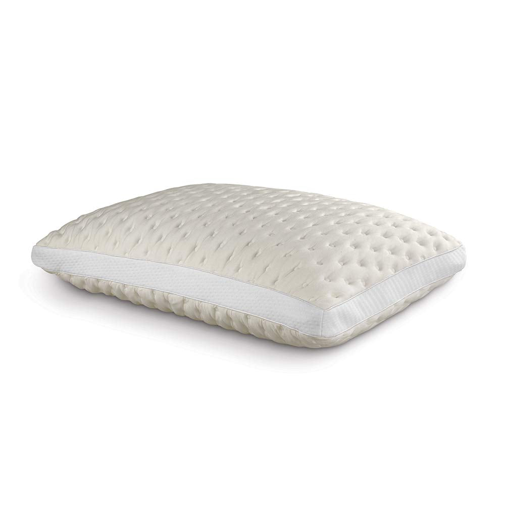 Fabrictech International Bamboo Memory Foam Pillow, Memory Foam Puffs, Queen, Firm (FTB912)