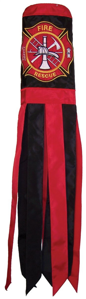 In The Breeze Fire Rescue Windsock, 40-Inch