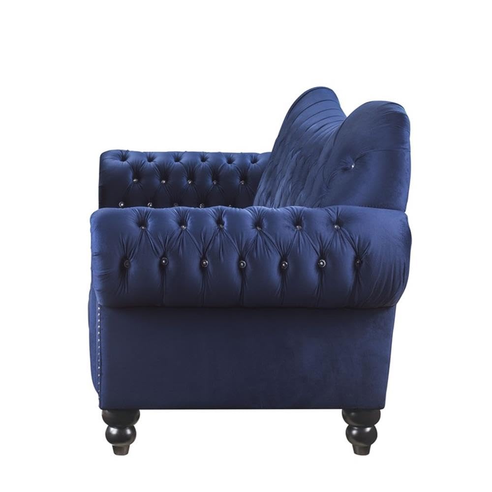 Acme Iberis Sofa in Navy Velvet