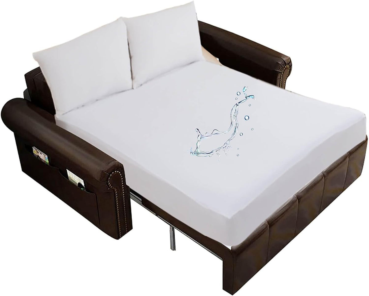 Waterproof Sleeper Sofa Full Mattress Protector 54X72 For Pull Out Sofa Bed Fitted Sheet Style Matress Cover Up To 8 Inch Deep P