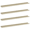 Wall Shelves Skm Wall Shelves 4 Pcs White And Sonoma Oak 39.4 Inch X3.5 Inch X1.2 Inch