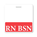 Rn Bsn Badge Buddy - Horizontal- Heavy Duty Spill Proof & Tear Resistant Cards - 2 Sided - Quick Role Identifier Id Buddies For