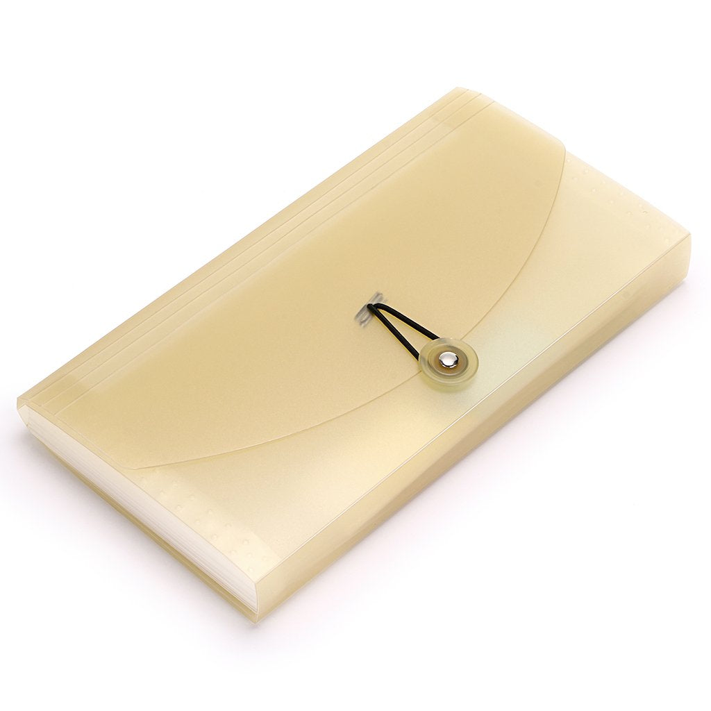 Btsky Expanding File Folder - 13 Pockets, Small Accordion File Folder, Expandable Card Ticket Holder, Plastic Business Document